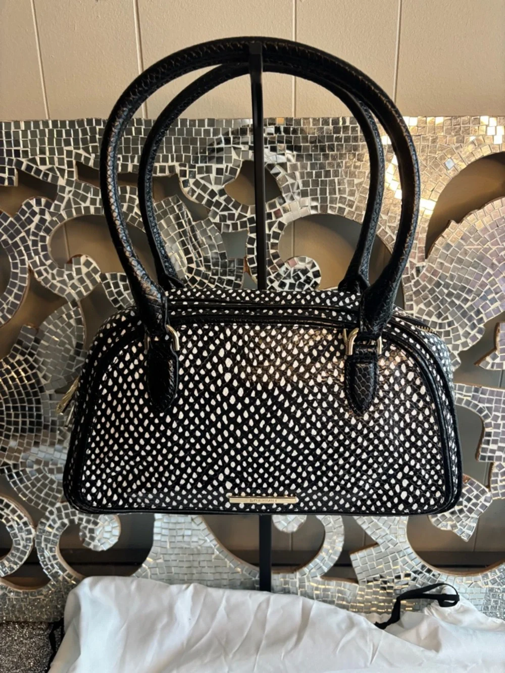 Brahmin structured satchel